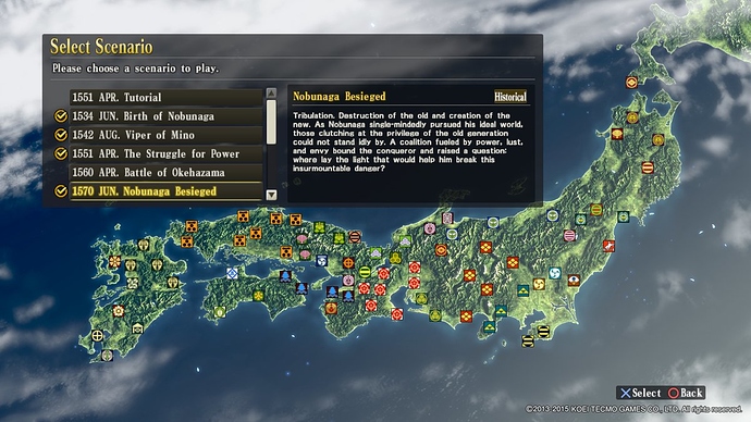 Nobunaga Besieged Scenario