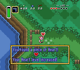 Link obtained piece of heart