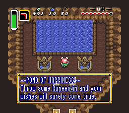 Narration: POND OF HAPPINESS: Throw some Rupees in and your wishes will surely come true.