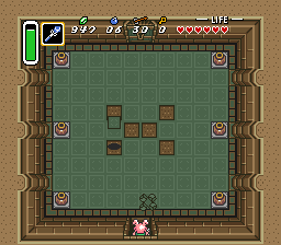 Floor tiles rising up and failing to attack Link